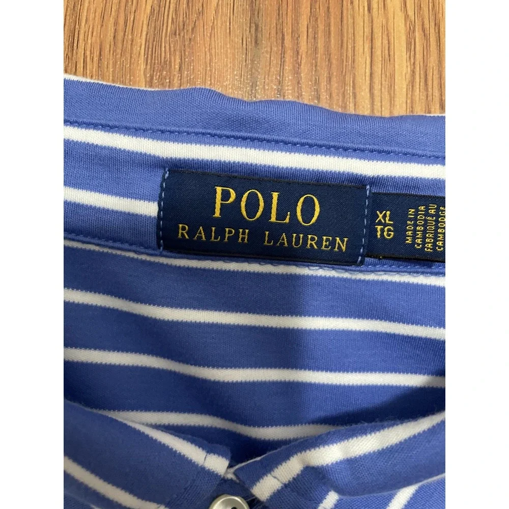 Polo Ralph Lauren Shirt Mens Extra Large Striped Embroidered Pony